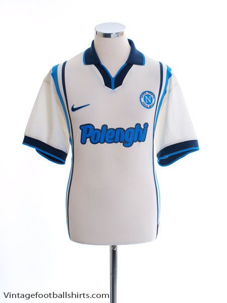 1997-98 Napoli Away Shirt L Football Shirt