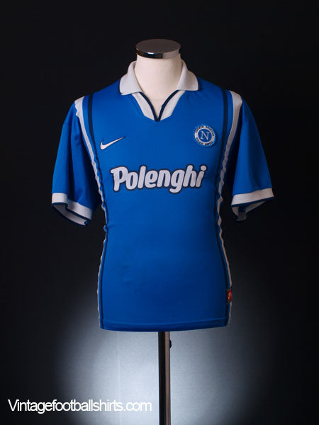 1997-98 Napoli Home Shirt L Football Shirt
