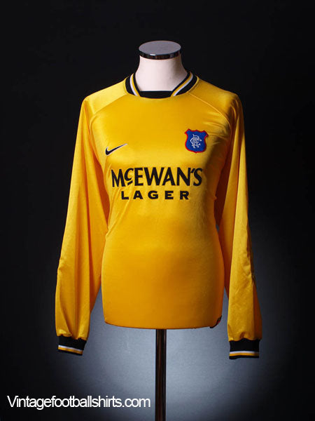1997-98 Rangers Goalkeeper Shirt L Football Shirt