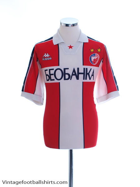 1997-98 Red Star Belgrade Home Shirt L Football Shirt
