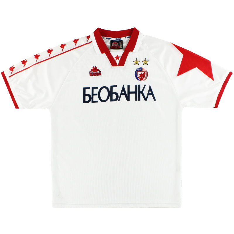 1997-98 Red Star Belgrade Kappa Away Shirt XL Football Shirt