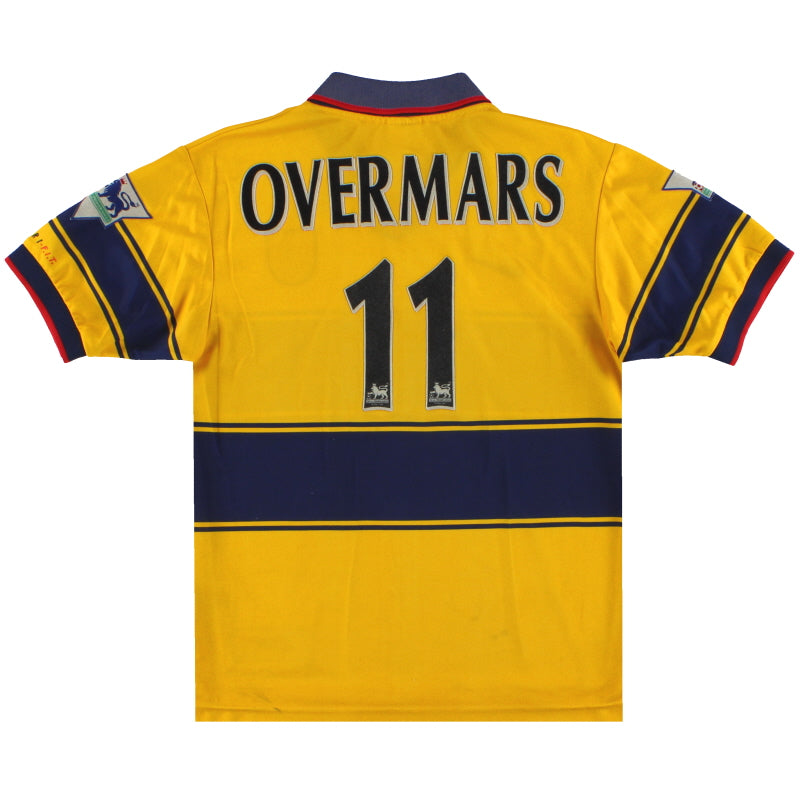 1997-99 Arsenal Nike Away Shirt Overmars #11 L.Boys Football Shirt