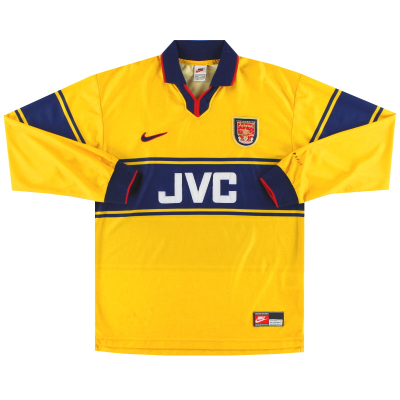 1997-99 Arsenal Nike Away Shirt L/S M Football Shirt
