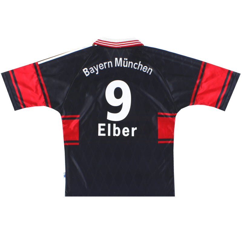 1997-99 Bayern Munich adidas Home Shirt Elber #9 M Football Shirt