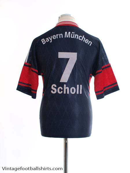 1997-99 Bayern Munich Home Shirt Scholl #7 S Football Shirt