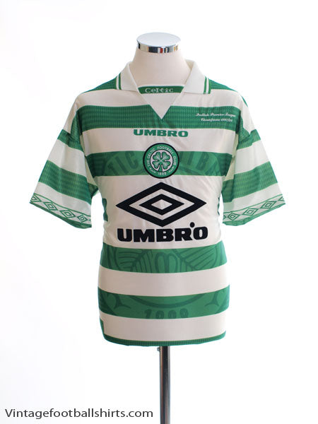 1997-99 Celtic 'Champions' Home Shirt M Football Shirt