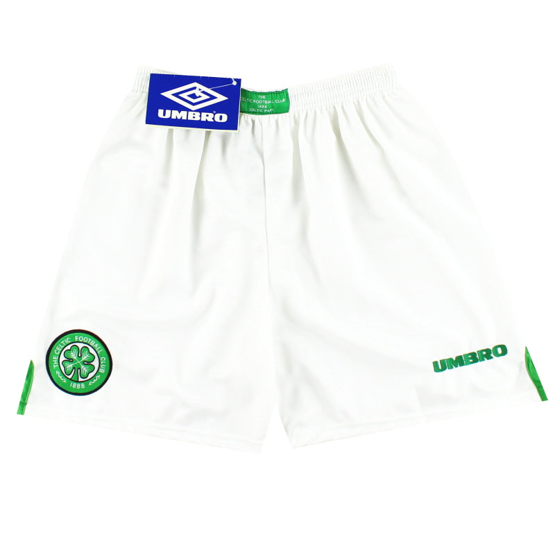 1997-99 Celtic Umbro Home Shorts *w/tags* S Football Shorts