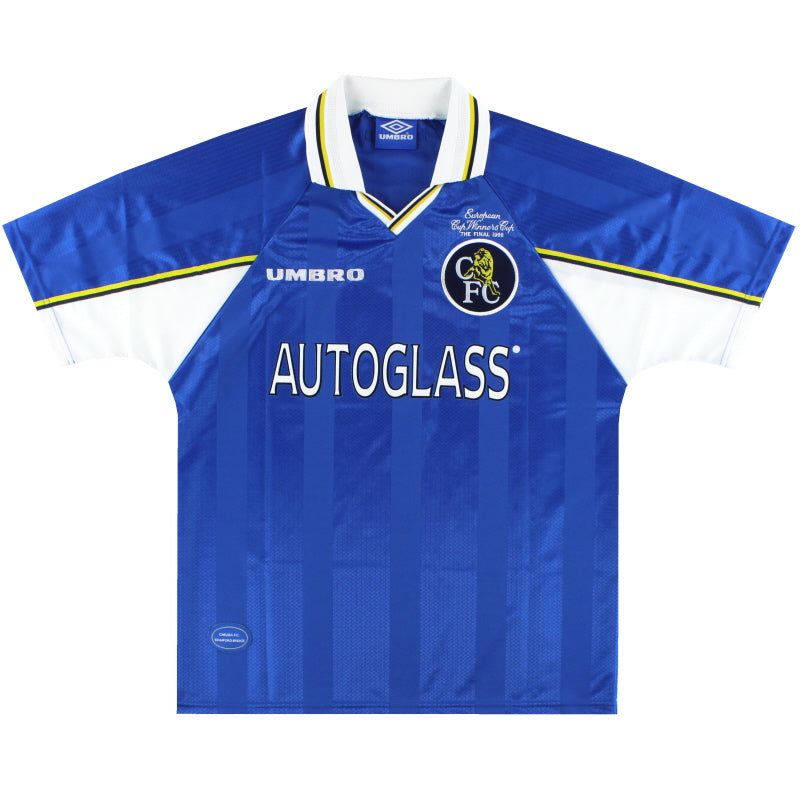 1997-99 Chelsea Umbro 'European Cup Winners' Home Shirt *Mint* M Football Shirt