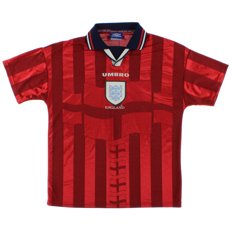 1997-99 England Away Shirt L Football Shirt