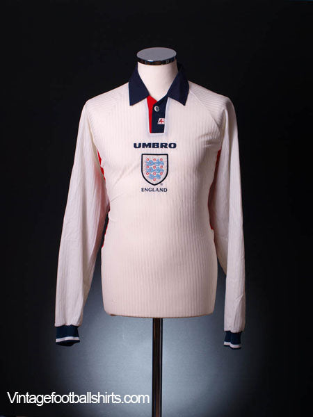 1997-99 England Home Shirt *BNWT* L/S M Football Shirt