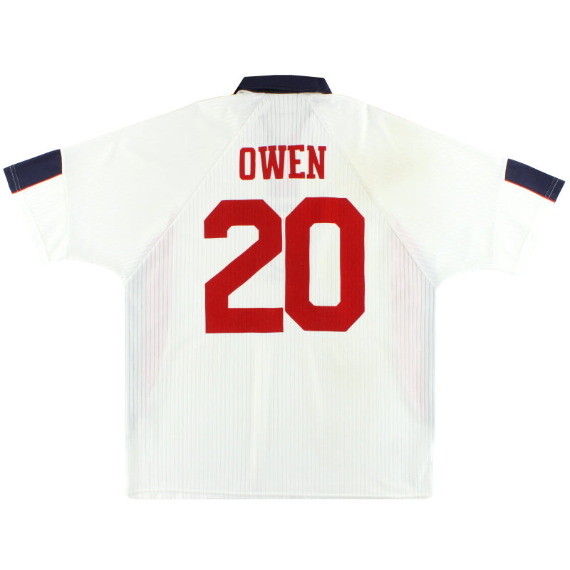 1997-99 England Umbro Home Shirt Owen #20 XXL Football Shirt