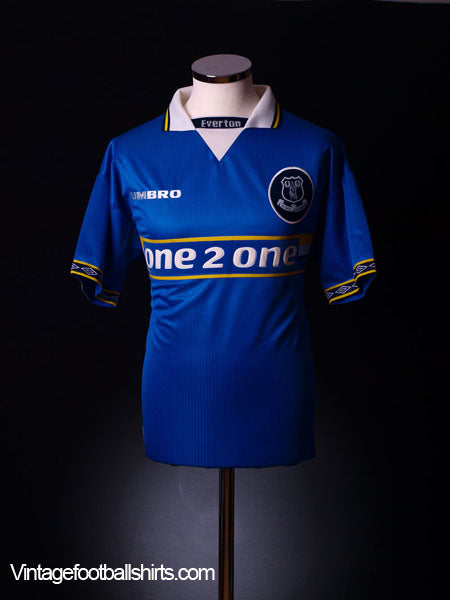 1997-99 Everton Home Shirt *Mint* XXL Football Shirt