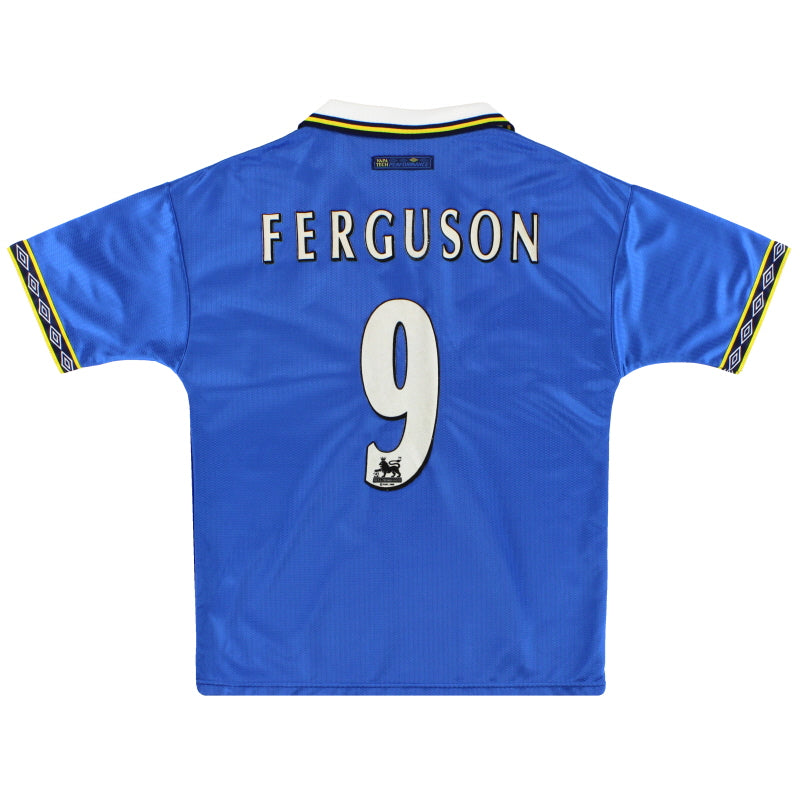 1997-99 Everton Umbro Home Shirt Ferguson #9 Y Football Shirt