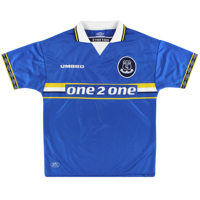1997-99 Everton Umbro Home Shirt *Mint* XL Football Shirt