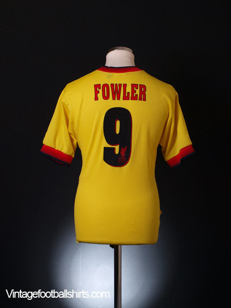1997-99 Liverpool Away Shirt Fowler #9 S Football Shirt