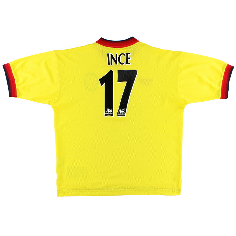 1997-99 Liverpool Away Shirt Ince #17 L Football Shirt