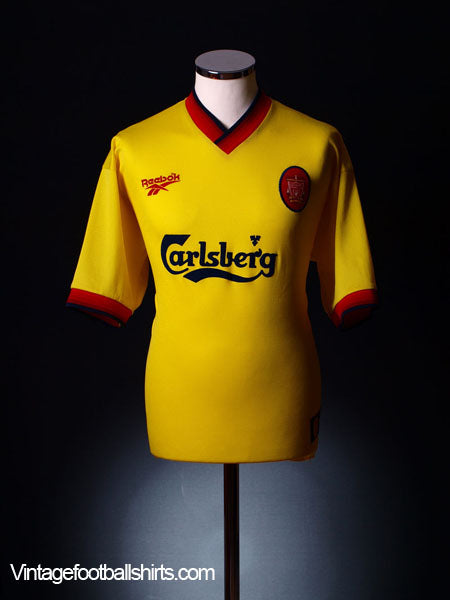 1997-99 Liverpool Away Shirt L Football Shirt