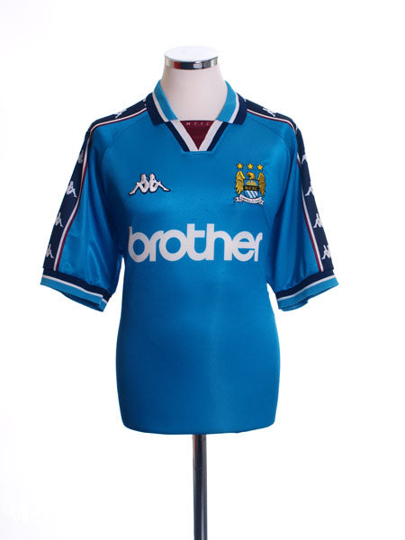 1997-99 Manchester City Home Shirt M Football Shirt