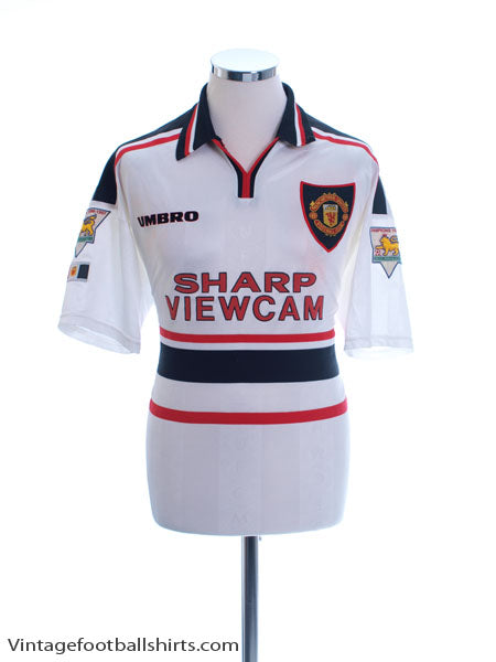 1997-99 Manchester United Away Shirt L Football Shirt