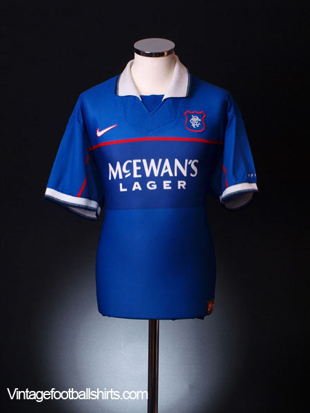 1997-99 Rangers Home Shirt L Football Shirt