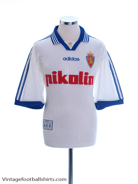 1997-99 Real Zaragoza Home Shirt M Football Shirt
