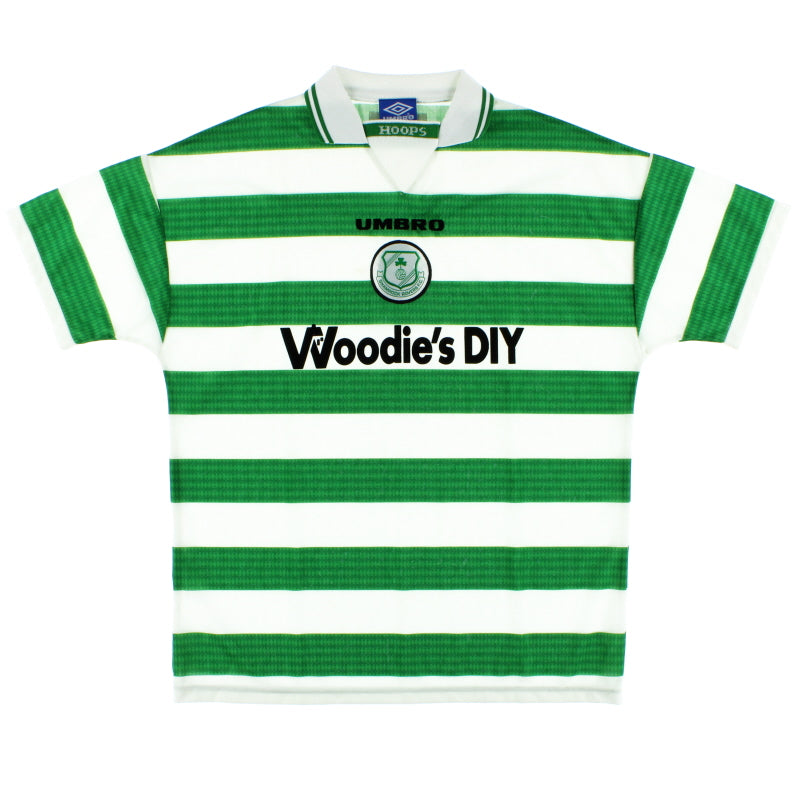 1997-99 Shamrock Rovers Home Shirt XL Football Shirt