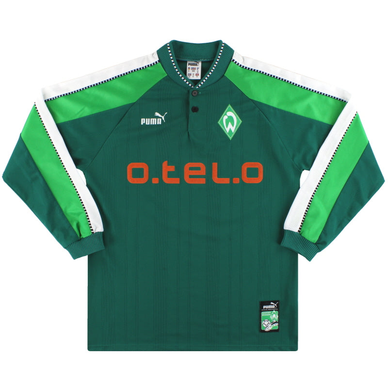 1997-99 Werder Bremen Puma Home Shirt L/S M Football Shirt