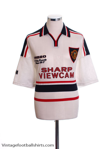 1997 Manchester United 'Premiership Champions' Away Shirt XXL Football Shirt