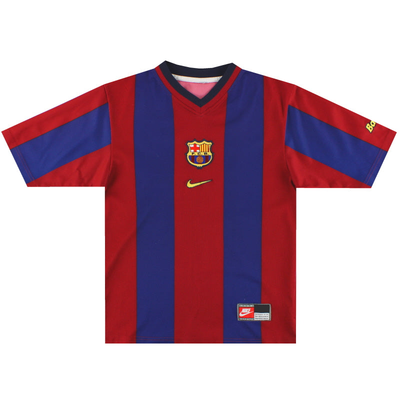 1998-00 Barcelona Nike Basic Home Shirt XXL Football Shirt