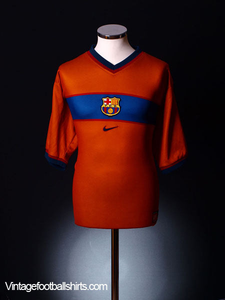 1998-00 Barcelona Third Shirt L Football Shirt