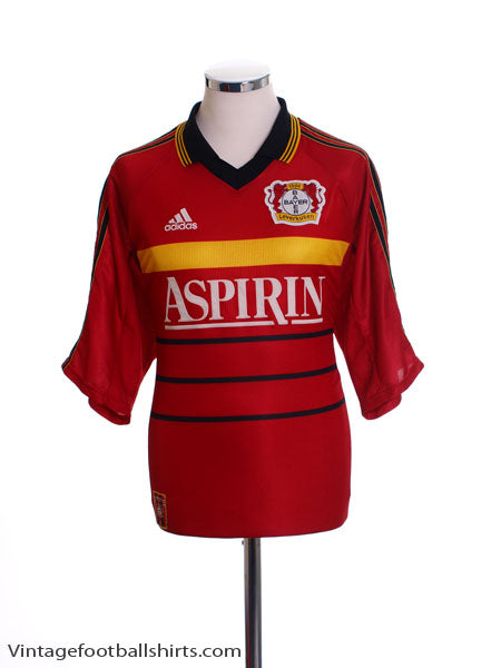 1998-00 Bayer Leverkusen Home Shirt L Football Shirt