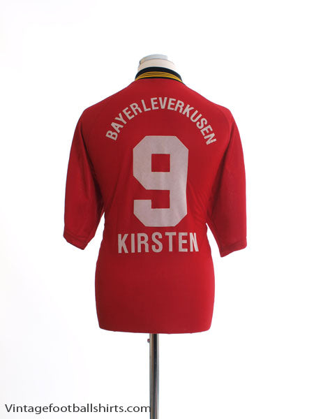 1998-00 Bayer Leverkusen Home Shirt Kirsten #9 M Football Shirt
