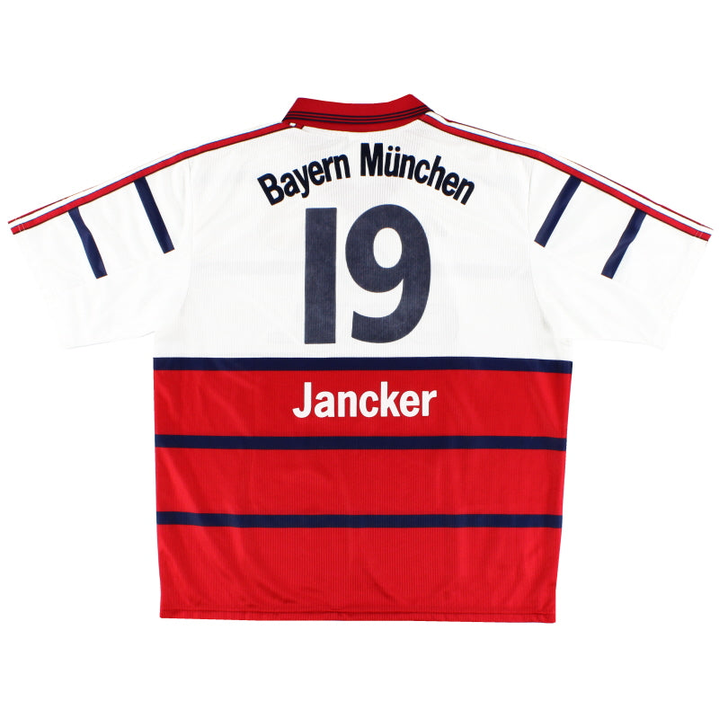 1998-00 Bayern Munich Away Shirt Jancker #19 XL Football Shirt