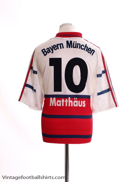 1998-00 Bayern Munich Away Shirt Matthaus #10 XL Football Shirt
