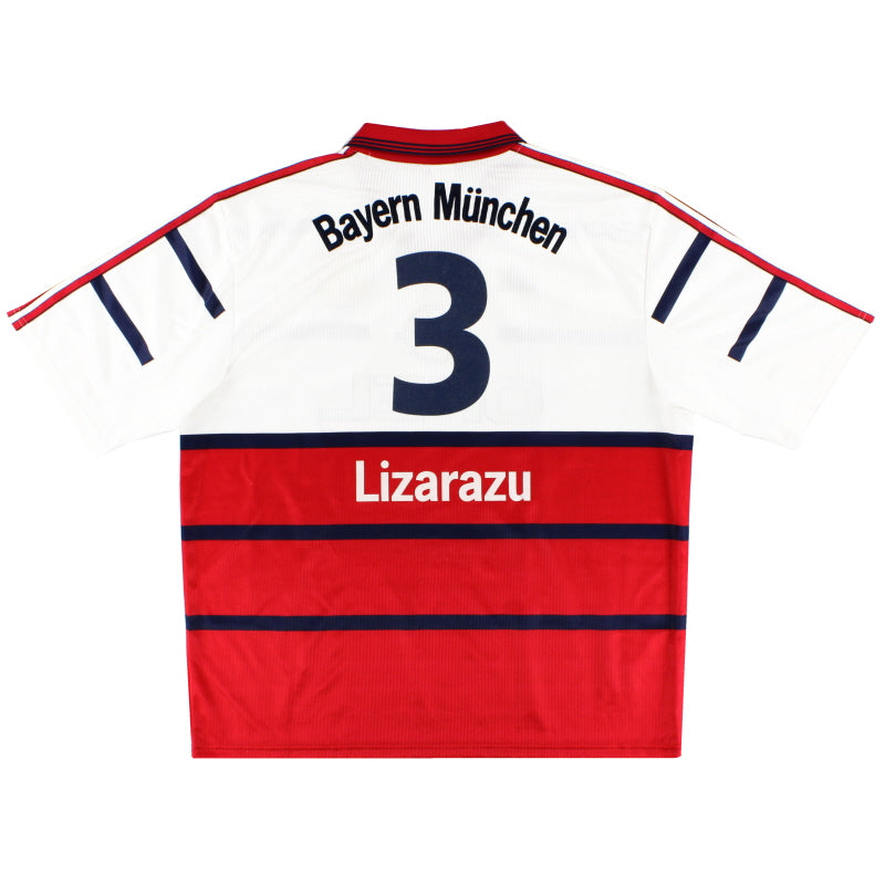 1998-00 Bayern Munich Away Shirt Lizarazu #3 XXL Football Shirt