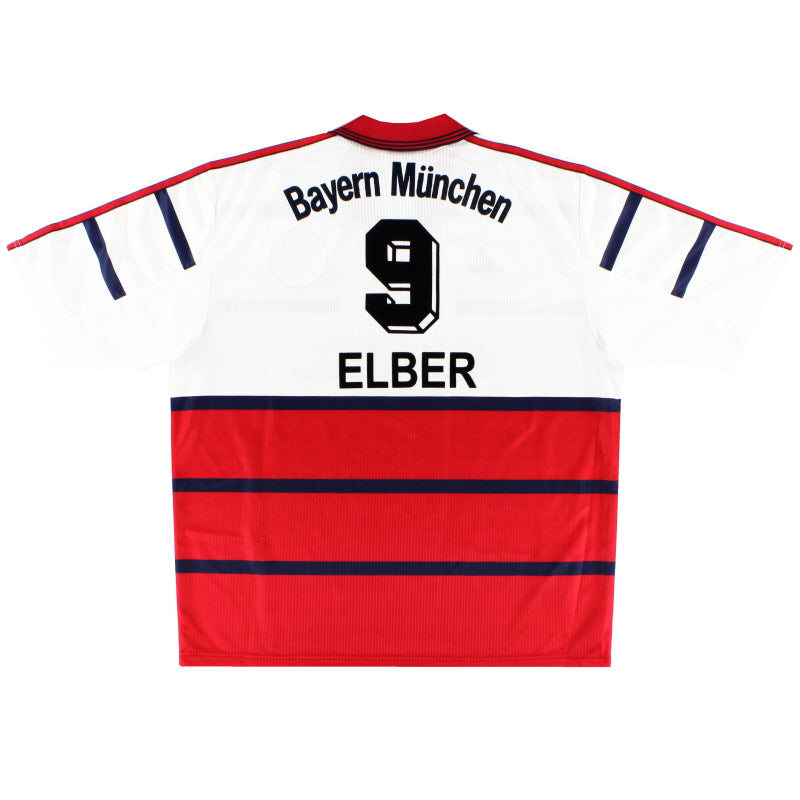 1998-00 Bayern Munich Away Shirt Elber #9 XL Football Shirt