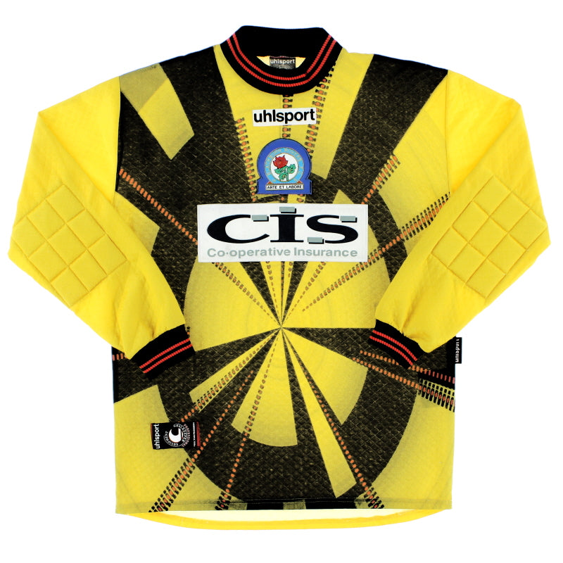 1998-00 Blackburn Uhlsport Goalkeeper Shirt XS Football Shirt