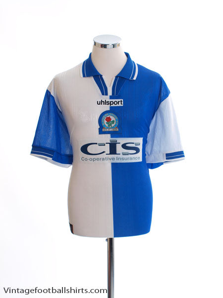 1998-00 Blackburn Home Shirt L Football Shirt