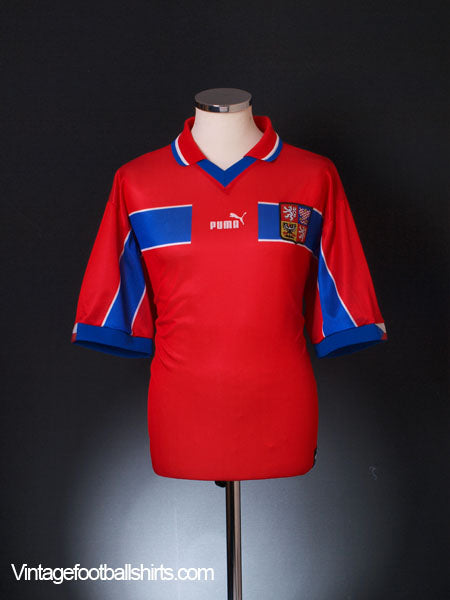 1998-00 Czech Republic Home Shirt L Football Shirt