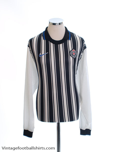 1998-00 FK Partizan Home Shirt L/S *Mint* XL Football Shirt