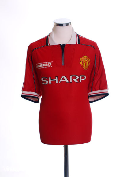 1998-00 Manchester United 'CL Winners' Home Shirt L Football Shirt
