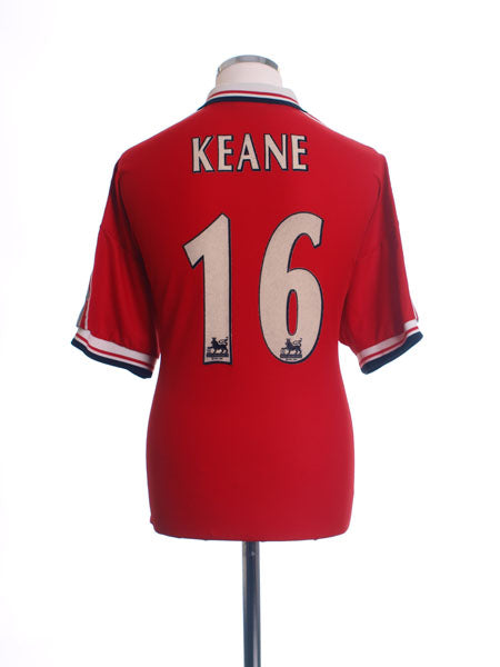 1998-00 Manchester United Home Shirt Keane #16 XXL Football Shirt