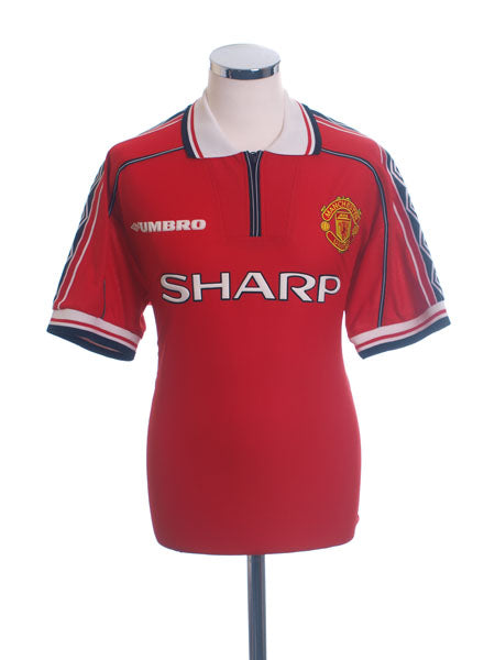 1998-00 Manchester United Home Shirt Y Football Shirt