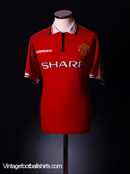 1998-00 Manchester United Home Shirt S.Boys Football Shirt