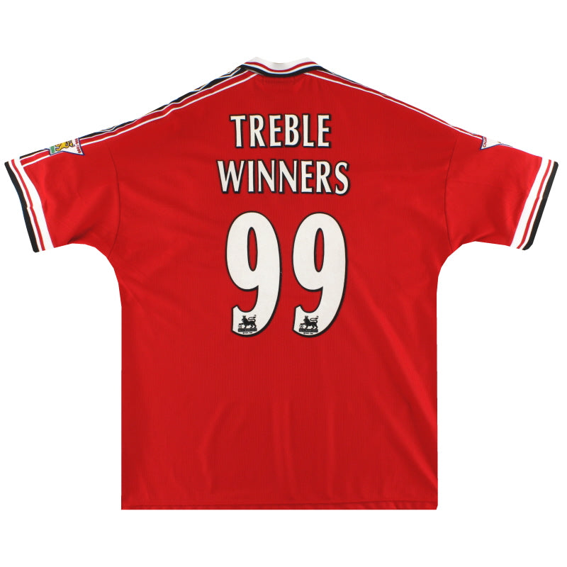 1998-00 Manchester United Umbro Home Shirt Treble Winners #99 XL Football Shirt