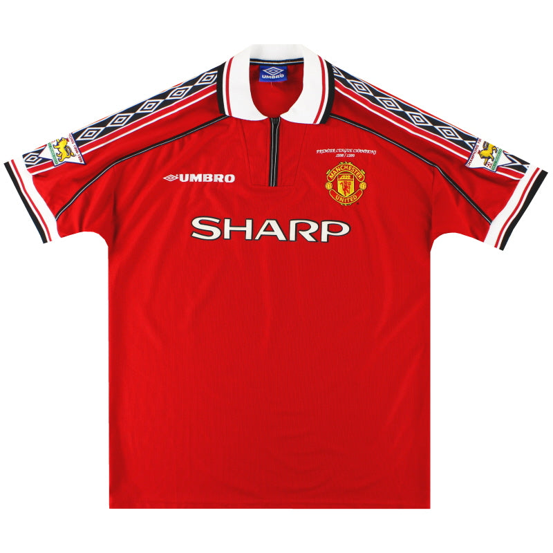 1998-00 Manchester United Umbro 'Champions' Home Shirt XL Football Shirt