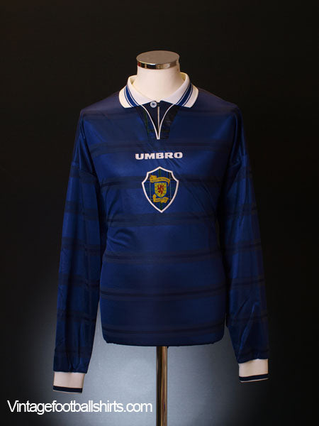 1998-00 Scotland Home Shirt L/S *Mint* XL Football Shirt