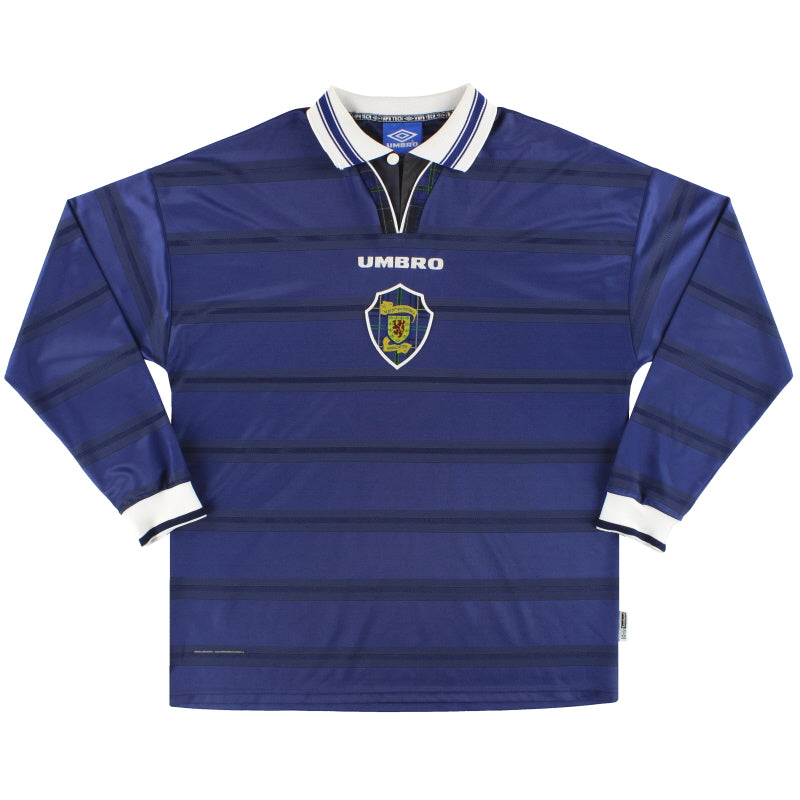 1998-00 Scotland Umbro Home Shirt L/S XL Football Shirt