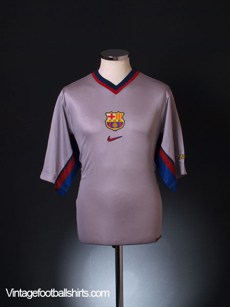 1998-01 Barcelona Basic Away Shirt *BNWT* M Football Shirt
