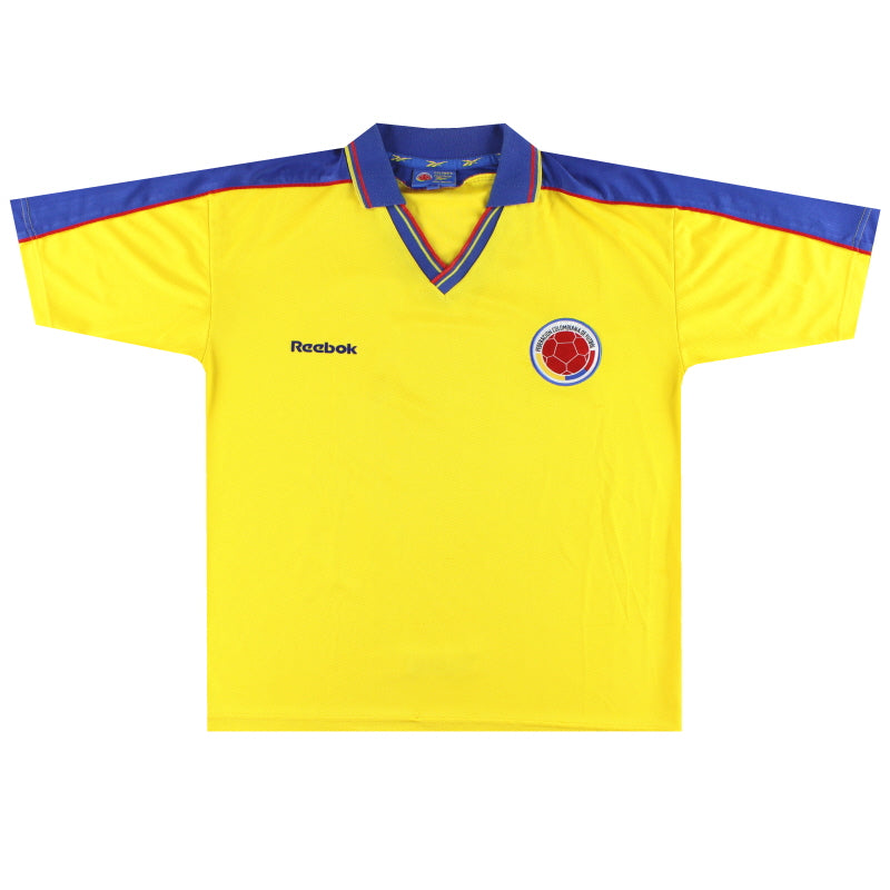 1998-01 Colombia Reebok Home Shirt L Football Shirt